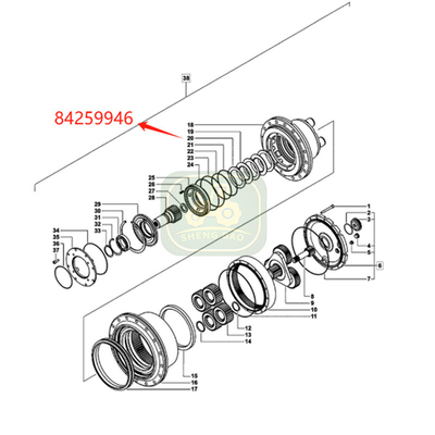 แผ่นเบรค 4T 84259946