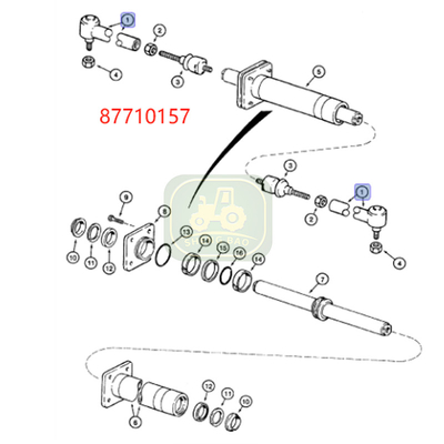 ด้านหน้า Axle Tie Rod End 87710157 1704-2011 Ball Joint สําหรับรถยกถัง