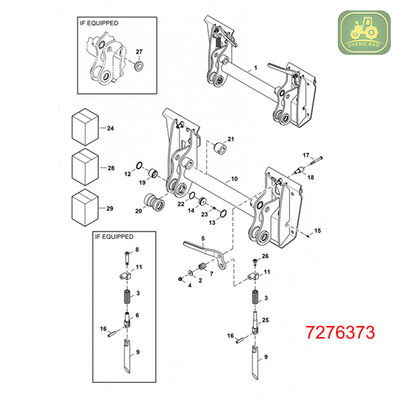 ส่วนส่วนของระบบการติดตั้ง 7276373 ระบบการติดตั้ง Assy สําหรับเครื่องบรรทุก