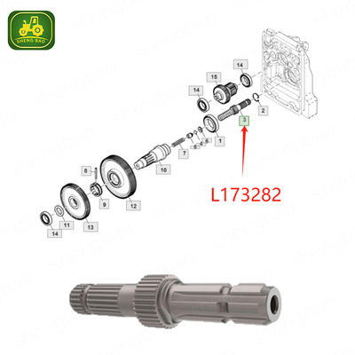 ชิ้นส่วนชุดเกียร์ PTO L173282 เพลาส่งออก PTO ด้านหลัง 21/33T สำหรับรถแทรกเตอร์