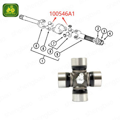 อะไหล่เพลา 100546A1 84355310 ข้อต่อกากบาท 24*62.5 มม. สำหรับรถแทรกเตอร์