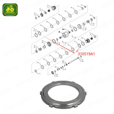 อะไหล่เพลา PTO 310519A1 แผ่นดิสก์กลาง 97*146*10.2 มม. 6T สำหรับรถตัก