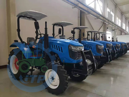 75HP รถแทรกเตอร์ฟาร์มเกษตรขนาดเล็กขับเคลื่อน 4 ล้อ 2860 KGS