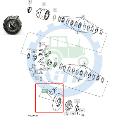Bevel Gear RE336171 11 / 41T สำหรับ  8100 8200 8300 8400
