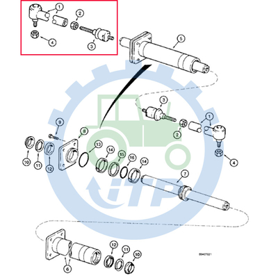 D142916  Backhoe Loader Parts Tie Rod 053961R1 3785463M1