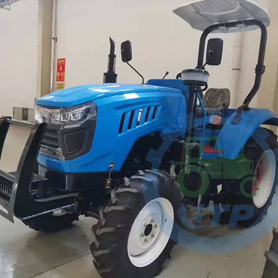 60hp รถแทรกเตอร์ฟาร์มขนาดเล็กอุปกรณ์การเกษตร 9.5-24/650-16