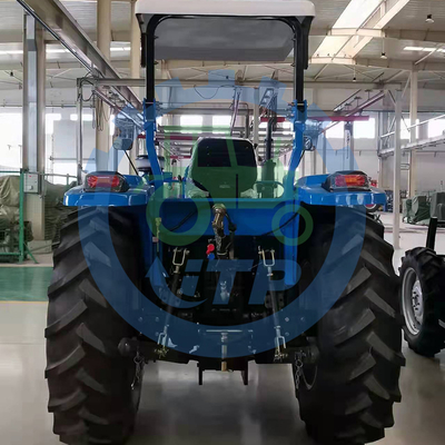 แรงเสียดทานแห้ง 120hp รถแทรกเตอร์ฟาร์มขนาดเล็กเพื่อการเกษตร 4x4